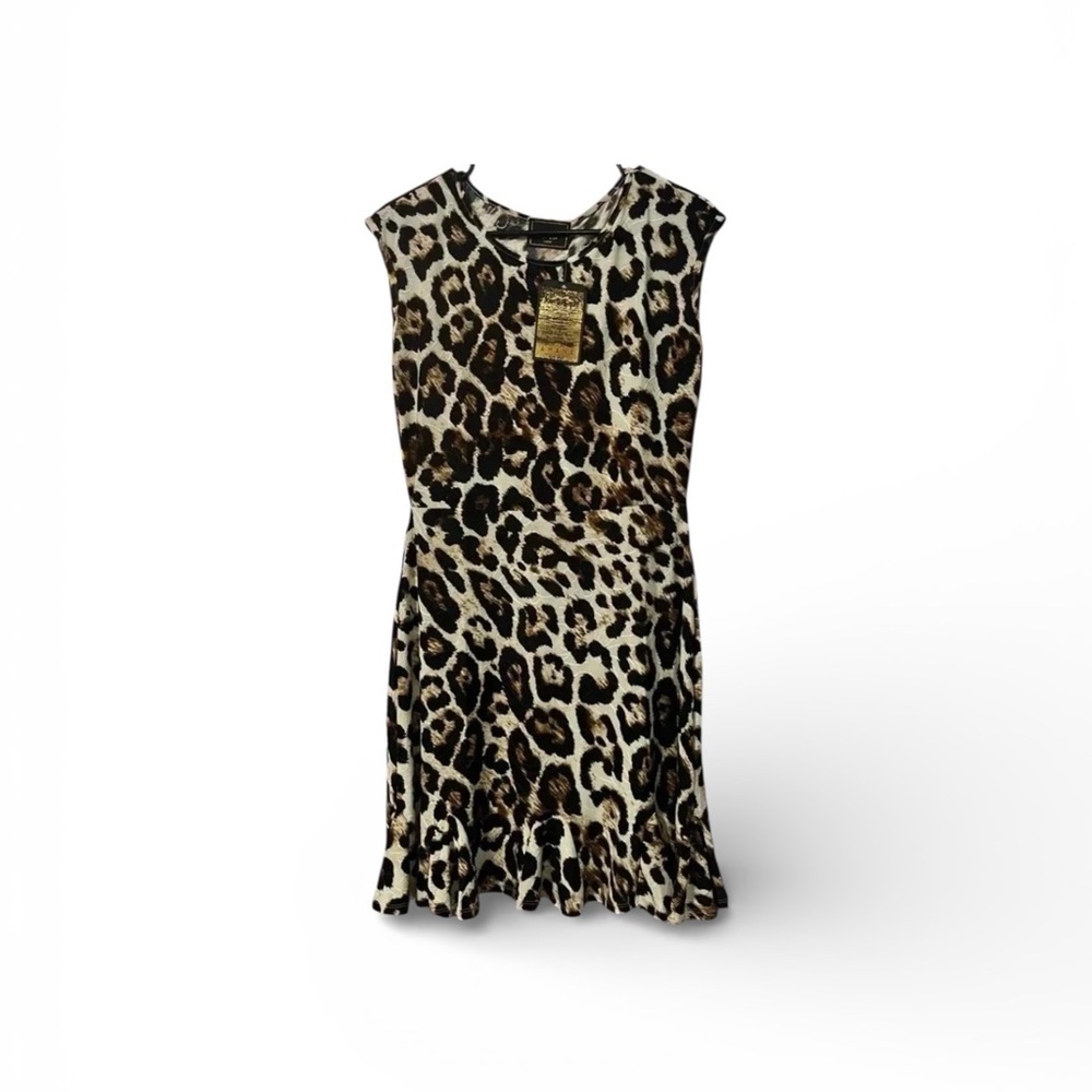 Mid Length sleeveless Animal Print Amana Dress - Picture 3 of 4